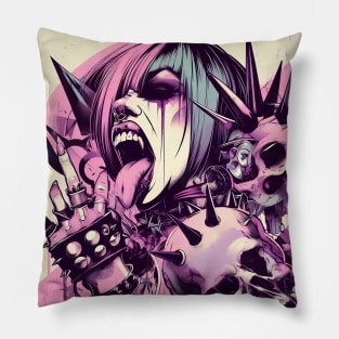 Edgy Pastel Aesthetic Pillow