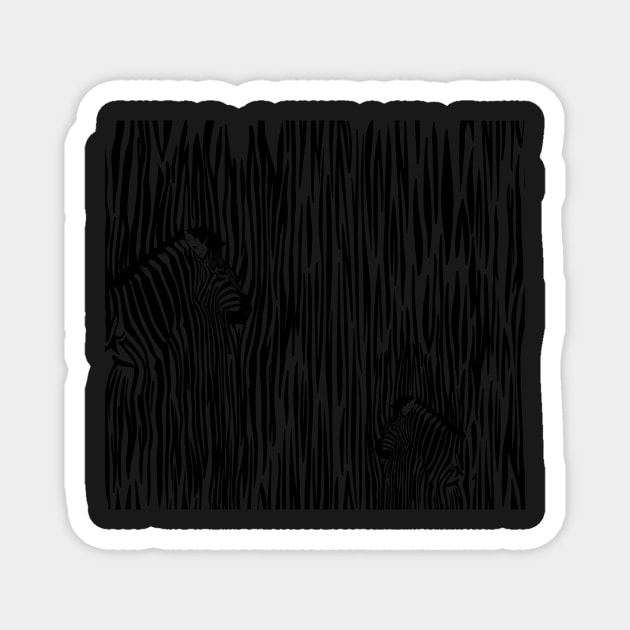 Zebra Print Magnet by SusanaDesigns