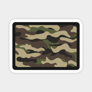 CAMO CAMOUFLAGE - GREEN, BROWN Magnet