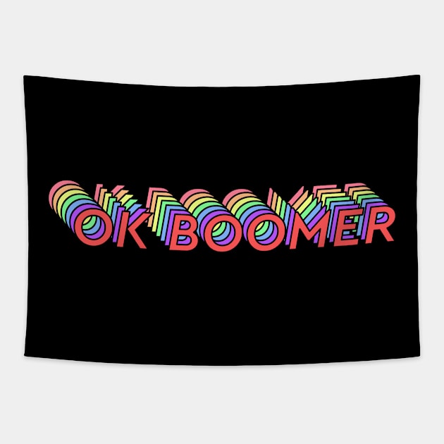 Ok Boomer Tapestry by Karafuru