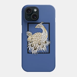 Gold Peacock Phone Case