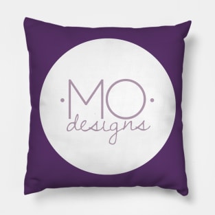 Purple •MO• designs Logo Pillow