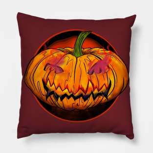 Halloween Jack o lantern, Scary pumpkin gift Pillow