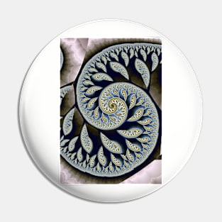 Fractal Leaves Design Pin