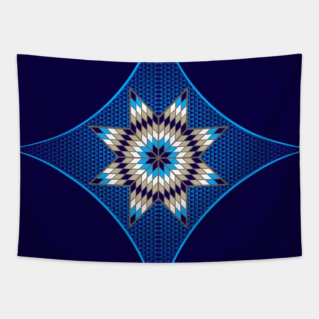 Morning Star "Blue" Tapestry by melvinwareagle