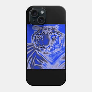 White Tiger from India - Black colour Phone Case