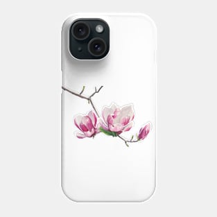 Magnolia branch Phone Case