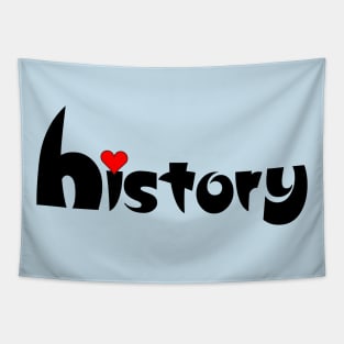 History Small Heart Tapestry