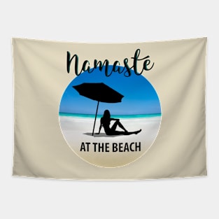 Namaste At The Beach Tapestry