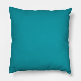 Caribbean Sea Blue Solid Color Pillow