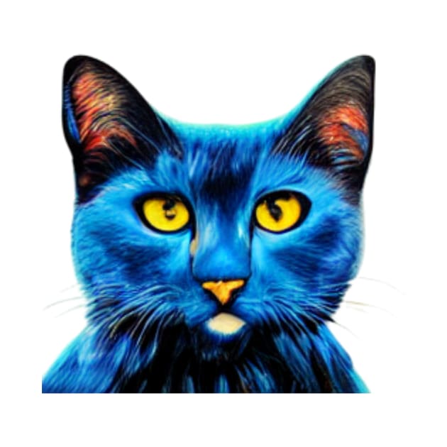 Cat blue avatar by JequiPrint