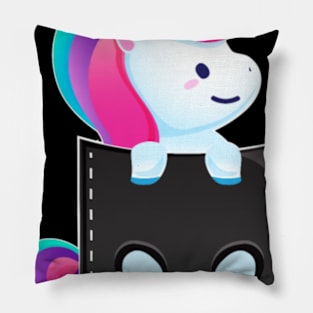 unicorn pouch pocket Pillow