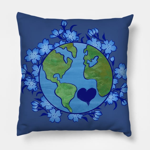 Earth Pillow by bubbsnugg