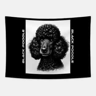 Black Poodle Tapestry