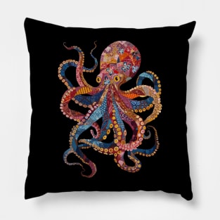 Octopus (Quilted Style) Pillow