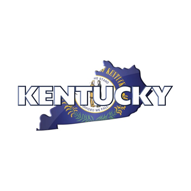 Kentucky Colored State by m2inspiration