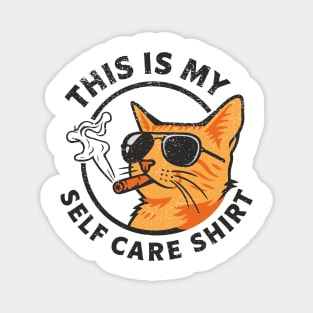 This Is My Self Care Shirt Mental Health Introvert Humor Magnet