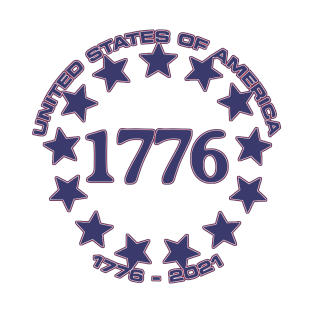 Happy 245th Birthday, United States of America (blue) T-Shirt