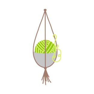 Hanging yarn ball plant T-Shirt