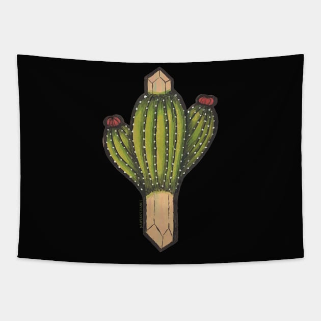 Cactus with crystal roots 3 Tapestry by Namtan's Hands