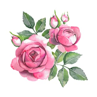 Branch of pink roses T-Shirt