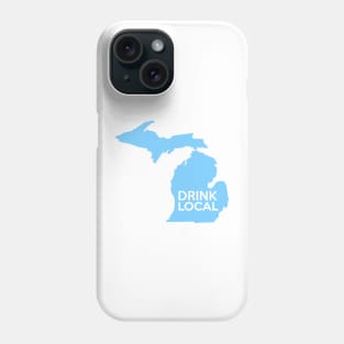 Michigan Drink Local MI Detroit Blue Phone Case