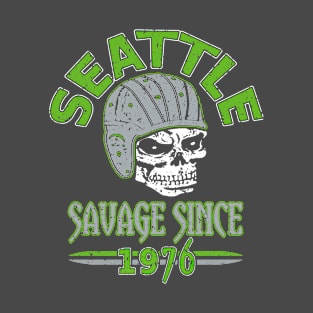 Seattle Pro Football - 1976 Grunge T-Shirt