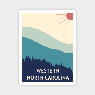 Western North Carolina Blue Ridge Mountains Magnet