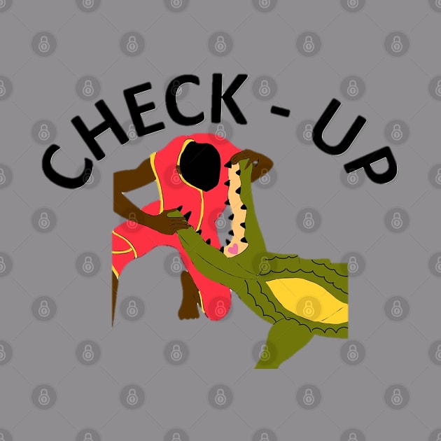 CrocoDrian Check - Up - Crocodile with Thai Durian Blood Type by drawkwardly