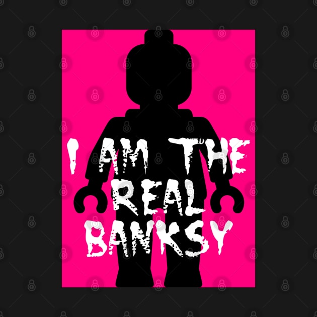 Black Minifig with "I am the Real Banksy" by ChilleeW