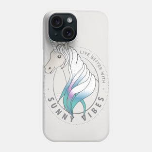 Unicorn sunny vibes Phone Case