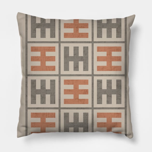 Tribal geometric pattern Pillow by lents