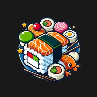 Video Games and Sushi | Kawaii Japanese Cute Food Lover T-Shirt