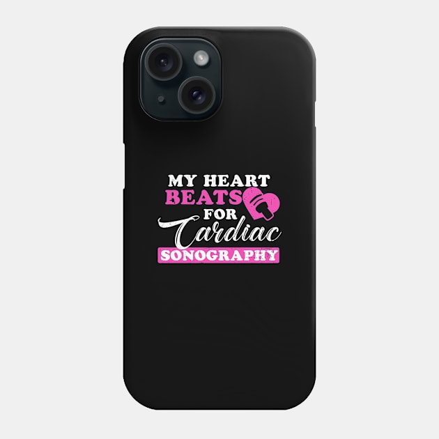 Cardiac Sonographer Shirt | My Heart Beats For Gift Phone Case by Gawkclothing