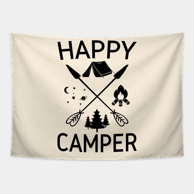 Happy Camper Tapestry by Polahcrea