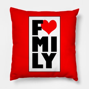 I Love My Family Reunion Slogan For Family Reunions Pillow