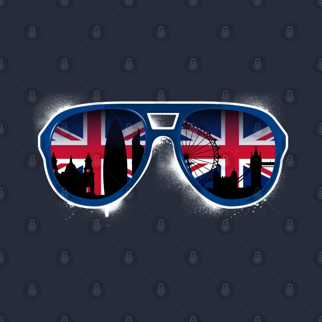 Union Jack London Skyline Sunglasses by Hixon House