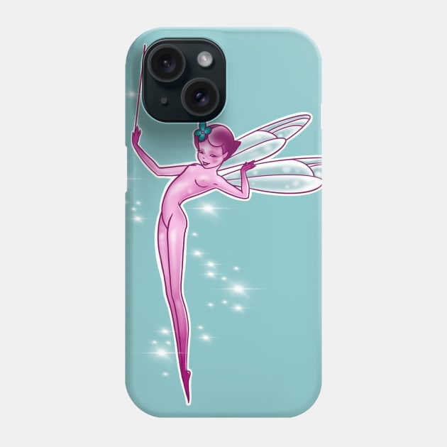 Pink Fairy Phone Case by Huldra Tattoo