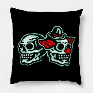 SKULL AND CLOWN Pillow