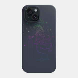 chiken astronaut Phone Case