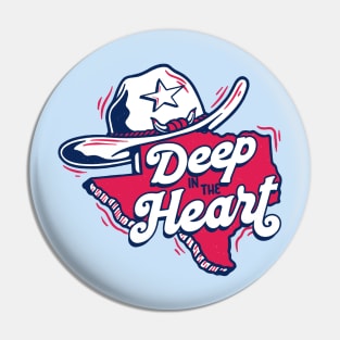 Deep in the Heart of Texas // Vintage Texas Cartoon Pin