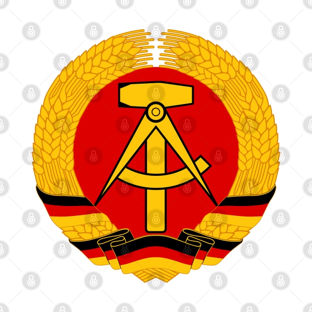 East German Coat of Arms - German Democratic Republic, Soviet Union, Historical by SpaceDogLaika