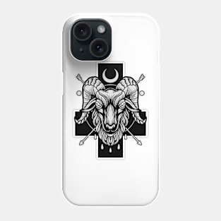 Celestial Satanic Cross Goat Phone Case