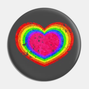 Rainbow Heart Pin