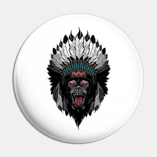 Gorilla Native Pin