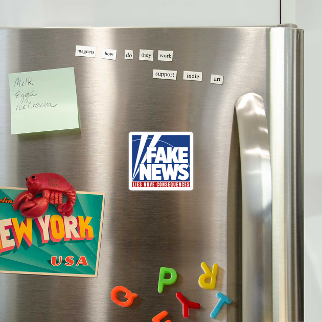 Fake News Lies Have Consequences Fox by Little Duck Designs