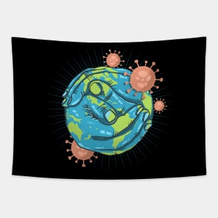 Corona Virus Tapestry