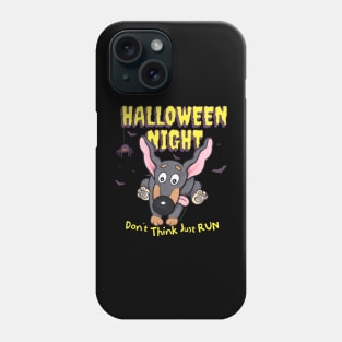 Halloween Night Don't Think Just Run Phone Case