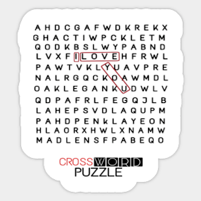 Crossword Stickers Teepublic