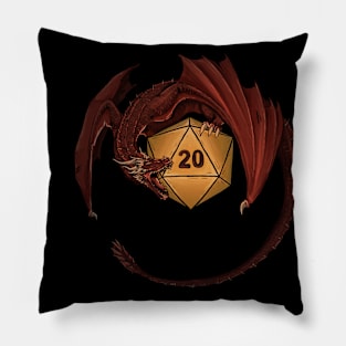 DnD dragon symbol Pillow